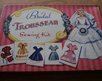 Vintage 1955 Bridal Trousseau Sewing Kit #1539