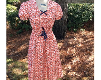 WWII era Reproduction sundress made from a 1943 pattern