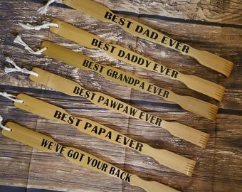 Custom back scratcher,back scratcher for dad,fathers day gift,gift for dad,gift for grandpa,gift for him,wood back scratcher,groomsmen gift