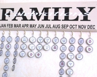 family celebration board, birthday board, family dates, family birthday board, anniversary board, family calendar board