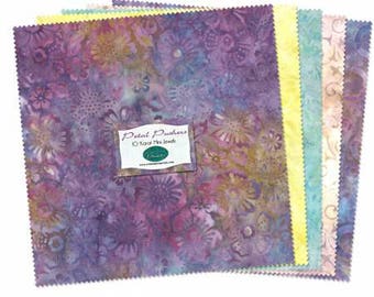 170345 10in Squares Batiks Petal Pushers 24pcs