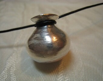 Artifact Inspired La Quemada Vessel Fine Silver Pendant - Vessel Pendant - Archaeology