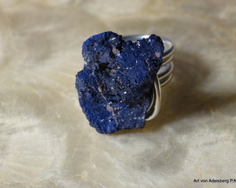 Azurit stone ring....size changeable