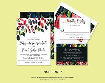 Wedding Invitation Suite Modern Printable, Invitation Suite Modern Weddings, Colorful Invitation Suites Wedding,