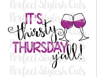 Thirsty Thursday Beer SVG DXF EPS png Files for Cutting