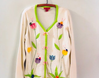 Vintage Ugly Easter Bunny Sweater