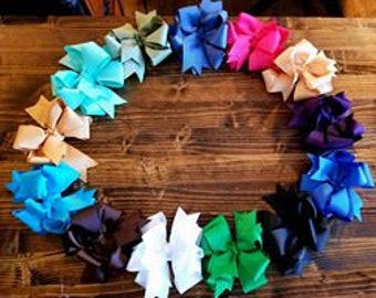 Triple Hairbow Boutique Style Bow