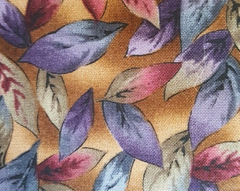Brown Fall leaves print