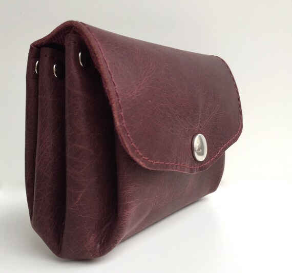 Wallet leather , red leather wallet , leather purse, leather wallet