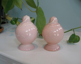 Vintage Pink Ceramic Salt & Pepper Shakers