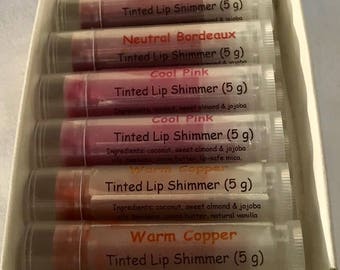 tinted lip shimmer / natural lip balm / Halifax / handmade lip balm / Hubbards / moisturizing lip balm / lip colour / lip shine