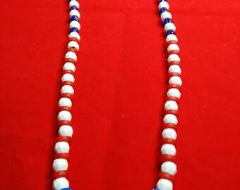 Patriotic Red, White and Blue Necklace