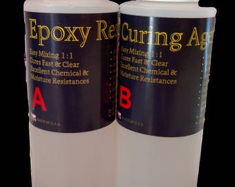 Super clear epoxy resin jewelry casting coating resin - 32oz kit
