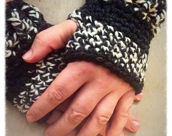 Mens size fingerless gloves one size