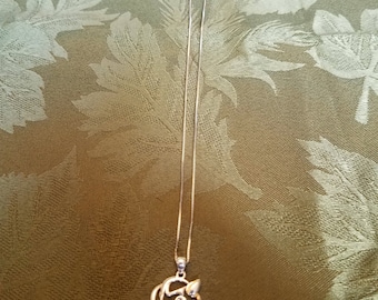 Sterling silver horse pendant