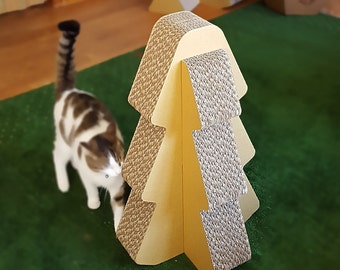 Cat Scratcher Tree, Cat Furniture, Cat Tree, Cat Scratcher, Cardboard Cat House, Cat Gift, Cat House, Cardboard Scratcher, Scratcher Post