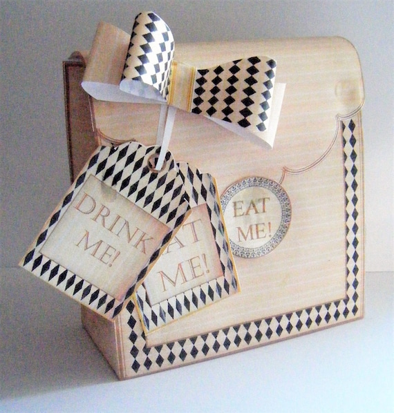 Alice In Wonderland Gift Bag Digital Kit