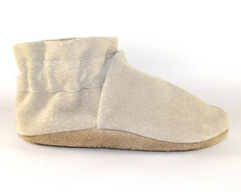Soft Sole Leather Baby Shoes, Moccs, 12 to 18 Month Eco Friendly