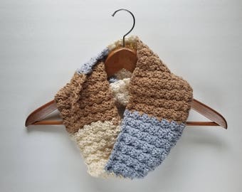 Cowl, Neck Warmer, Circle Scarf, Mult-Color Scarf