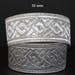 Embroidered Jacquard lace * medieval pattern * sold by the yard