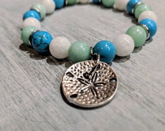 Sand dollar beaded braclet