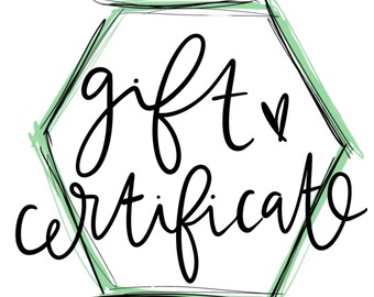 25 Dollar Gift Certificate