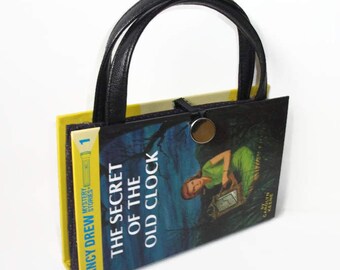 Nancy Drew Book Purse The Secret of the Old Clock Handbag Vintage Book Purse