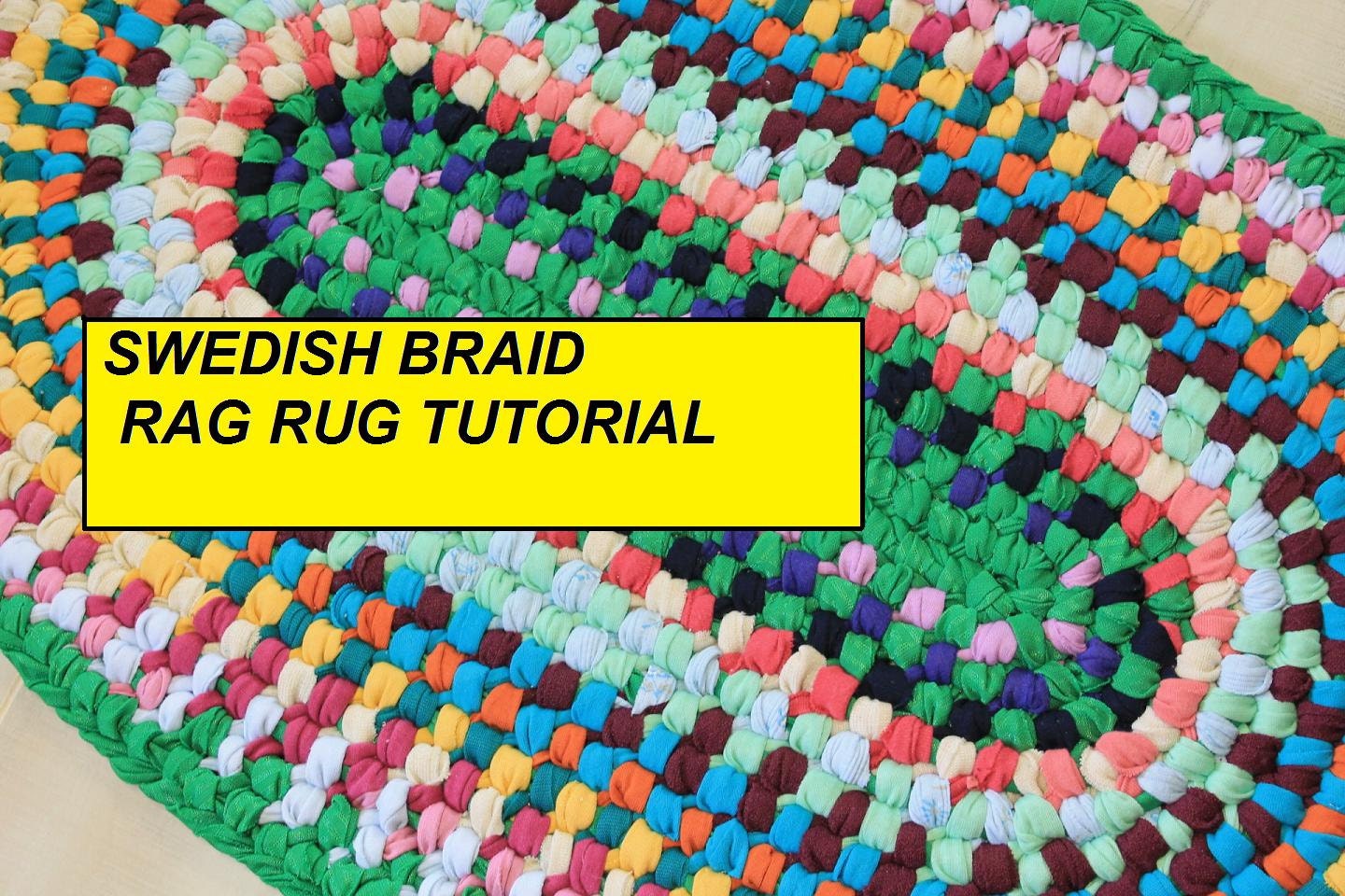 Download PDF Tutorial Swedish Braid Rag Rug AKA Double Toothbrush Rug