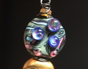 Man in the moon necklace - moon jewelry galaxy jewelry celestial jewelry moon necklace space jewelry handcrafted art