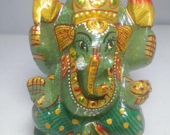 Best Quality 1120 Ct Natural Aventurine Hindu God Ganesh ji 84x52x33 mm 1 Piece