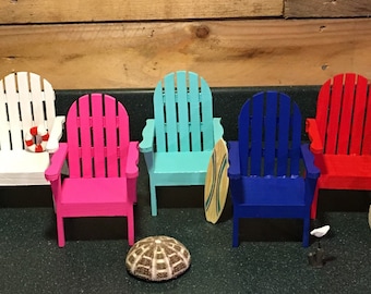 Colorful Mini Adirondack Chairs