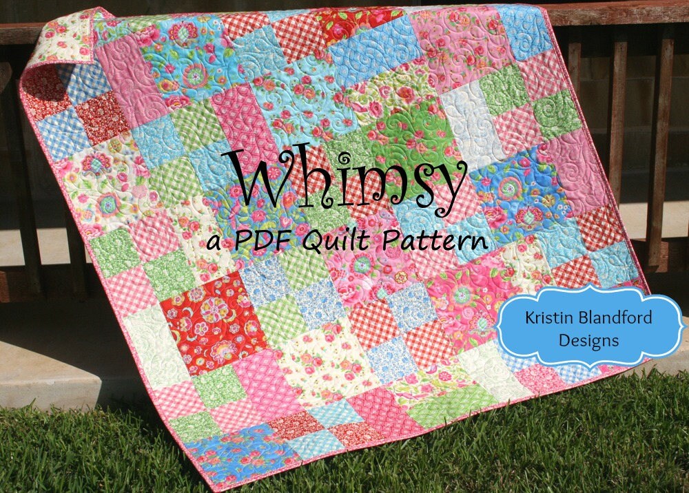 Layer Cake Quilt Pattern Whimsy Moda Baby Quilt and Throw