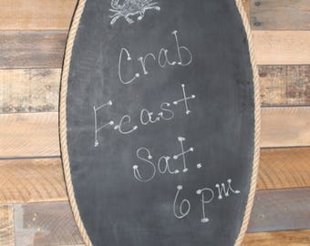 Skimboard Chalkboard || Beach Decor || Coastal Decor