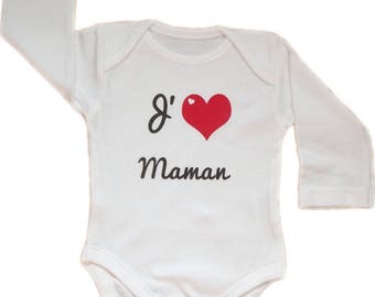 Onesie message of love for MOM.
