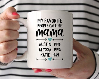 Personalized Mothers Day Gift from Husband Mothers Day Gift from Daughter Mom Gift Mom Birthday Gift for Mom from Daughter Coffee Mug Aqua