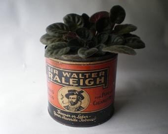 Vintage Rare Sir Walter Raleigh Tobacco Tin