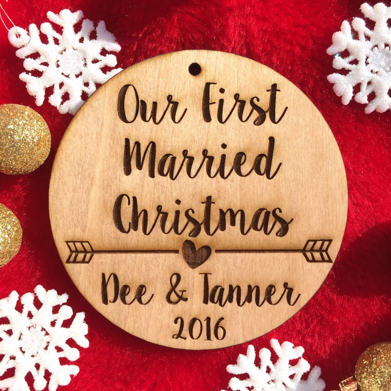 First Married Christmas Ornament 