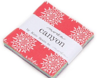 Canyon charm pack Kate Spain moda fabrics OOP HTF
