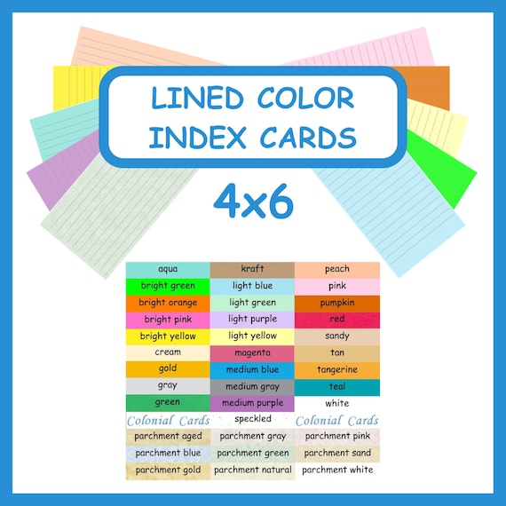 4x6 blank cards