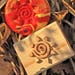 Handcrafted timbre spiral medium sun-8 spokes-triangles