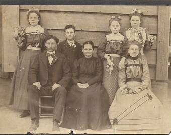 Antique Photograph The Big Day Wedding Photo
