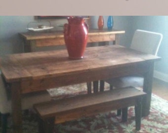 Special listing for jennifer- dining table and benches