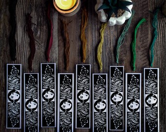Nymph • Screen printed bookmarks by Amalia Kouvalis