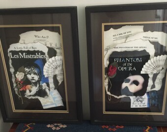 Phantom and Les Miserables art