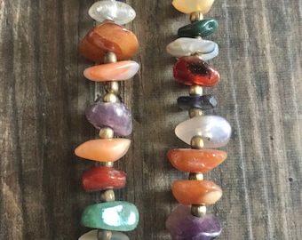 Multicolored stone/crystal necklace !