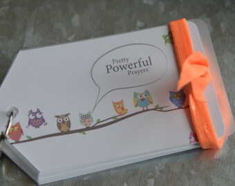 Powerful Prayer Cards, Inspiration verses,Scripture Cards -Owls, God cards