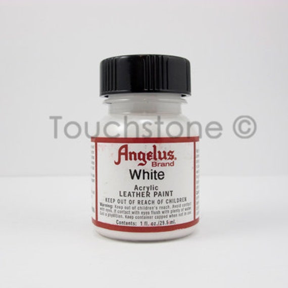 angelus flat white acrylic leather paint
