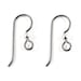 TierraCast Earwires-GREY NIOBIUM + 3mm Sterling Silver Bead (10)