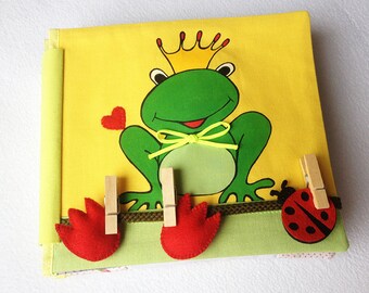 Quiet book Toddler quiet book Toddler busy book Soft book Toddler education book Toddler activity book Gift for toddler Fabric book