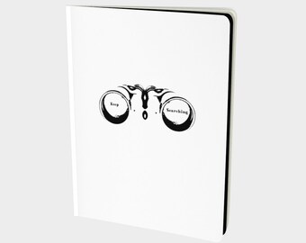 Keep Searching Journal - Large and Small, Black and White